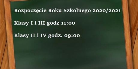 Rozpoczęcie Roku Szkolnego 2020/2021