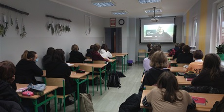 Spotkanie wirtualne klas technikum architektury krajobrazu z Fundacją w "Krajobrazie".